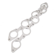 Load image into Gallery viewer, Stainless Works Big Block Chevy Round Port Header 304SS Exhaust Flanges 2in Primaries - HFBBC200