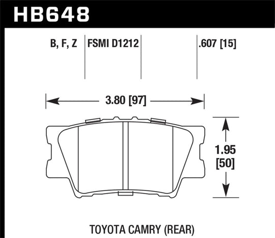 Hawk Performance Ceramic Street Brake Pads - HB648Z.607