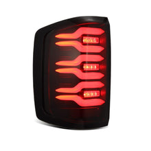 Load image into Gallery viewer, AlphaRex 14-18 Chevrolet Silverado Luxx-Series LED Tail Lights Black w/Activ Light/Seq Signal - 620030