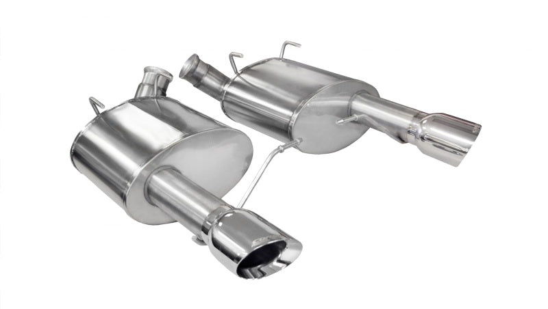 Corsa 2011-2014 Ford Mustang GT/Boss 302 5.0L V8 Polished Xtreme Axle-Back Exhaust - 14317