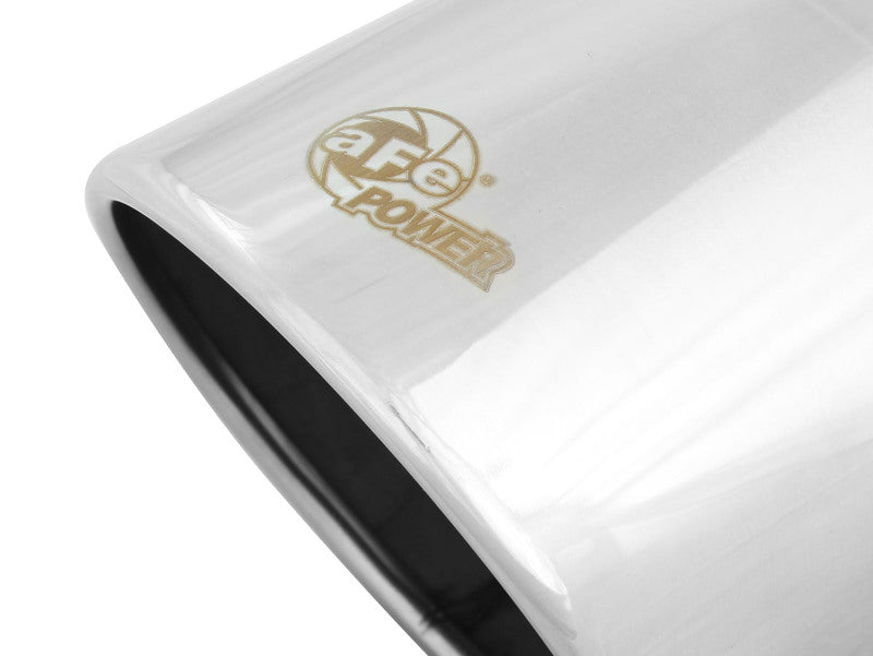 aFe Diesel Exhaust Tip Bolt On Polished 4in Inlet x 6in Outlet x 12in Length - 49T40604-P12