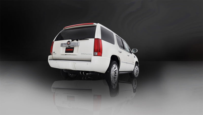 Corsa 2011-2014 GMC Yukon 6.2L V8 3in Cat-Back Single Side w Twin 4in Black Pro-Series Tips - 14882BLK