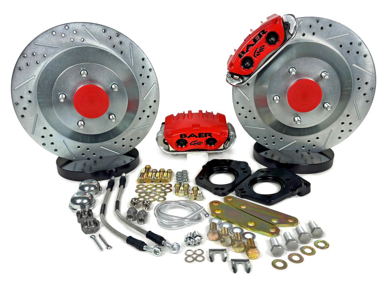 Baer Brakes 64-72 GM Chevelle/Cutlass/Skylark 13in Classic Series Front Brake Kit - Red - 4301551R
