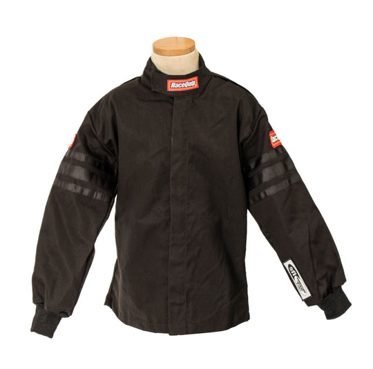 RaceQuip Black Trim SFI-1 JR. Jacket - Kids Medium - 1969993