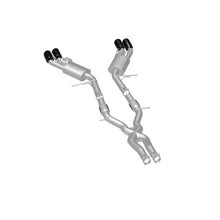 Load image into Gallery viewer, MagnaFlow SYS Cat-Back 2015-2017 Cadillac CTS-V 6.2L Quad 4in Carbon Fiber Tips - 19011