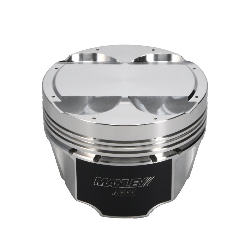 Manley Mitsubishi 4B11 86.5mm Bore 10.0:1 CR +2cc Dome Turbo Tuff Piston Set w/ Rings - 614305CE-4