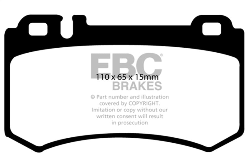 EBC 03-06 Mercedes-Benz CL55 AMG 5.4 Supercharged Redstuff Rear Brake Pads - DP31490C