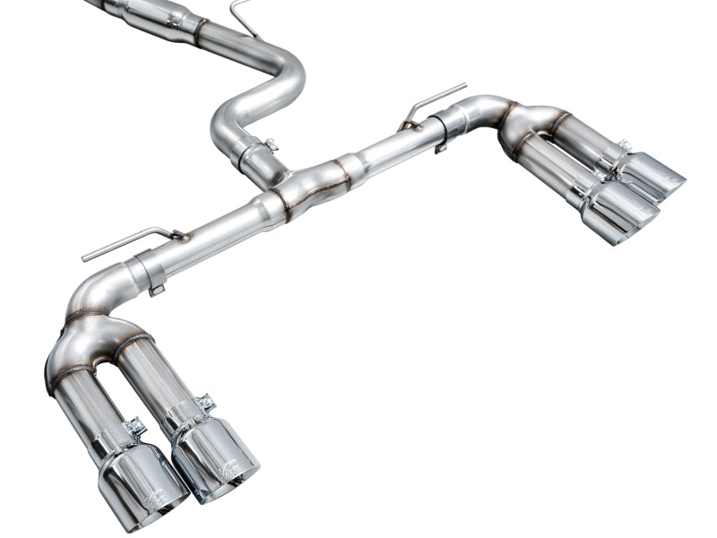 AWE Tuning 22-24 Audi 8Y S3 Track Edition Exhaust - Chrome Silver Tips - 3020-42897