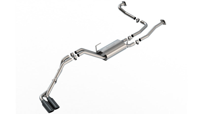 Borla 22-24 Nissan Frontier S-Type Cat Back System - Black Chrome - 140984BC