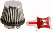Load image into Gallery viewer, K&amp;N Universal Chrome Filter - Round Tapered - 3in Base OD x 2in Top OD x 2.375in H - RC-2490