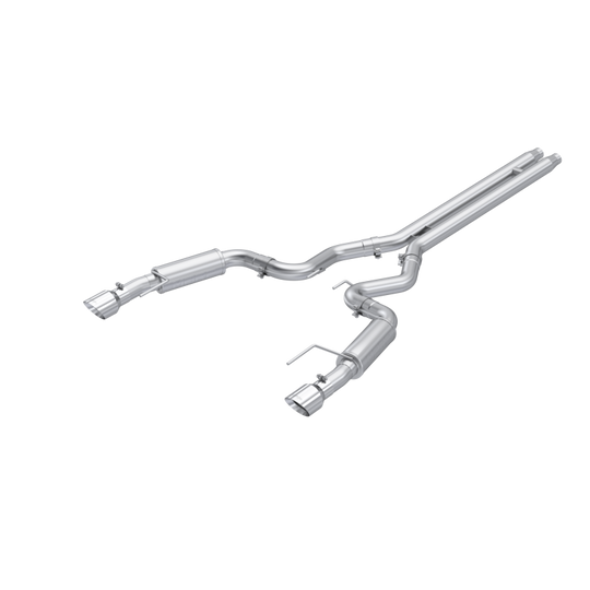 MBRP 2024 Ford Mustang GT S650, 5.0L 3in Dual Split Rear Aluminized Steel - S7253AL