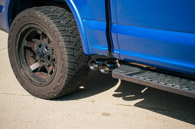 Corsa 15-20 Ford F-150 5.0L (157in WB) 3.0in Lightning Exit Catback w/ 3.5in Twin Polished Pro Tips - 21332