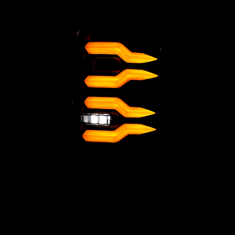 AlphaRex 94-01 Dodge Ram 1500/2500/3500 LUXX-Series LED Tail Lights - Alpha-Black - 643001