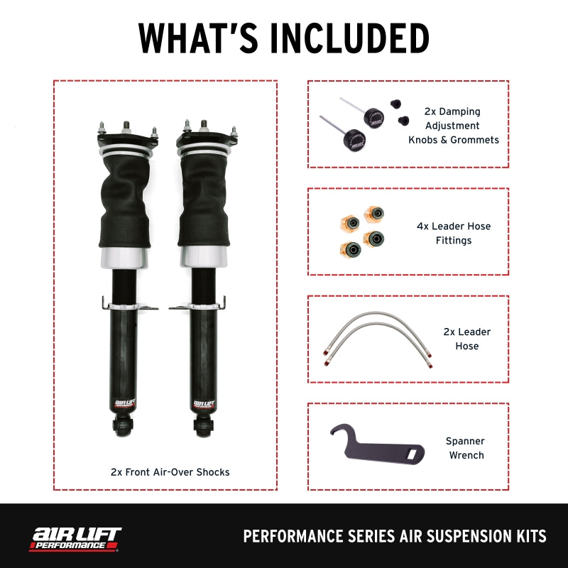 Air Lift Performance 09-13 Infiniti G37 / 09-20 Nissan 370z Front Air Suspension Kit - 76010