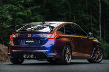 Load image into Gallery viewer, MBRP 23-24 Honda Civic Type R 2.0L T304 SS 3in Cat-Back Exhaust Triple Center Outlet w/ Burnt Tips - S49023BE