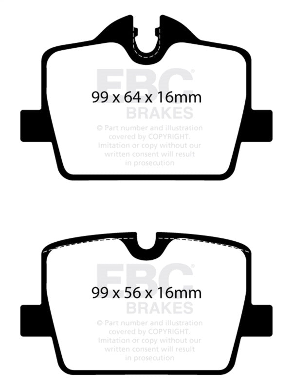 EBC 2019+ BMW Z4 G29 2.0T Ultimax Rear Brake Pads - UD2221