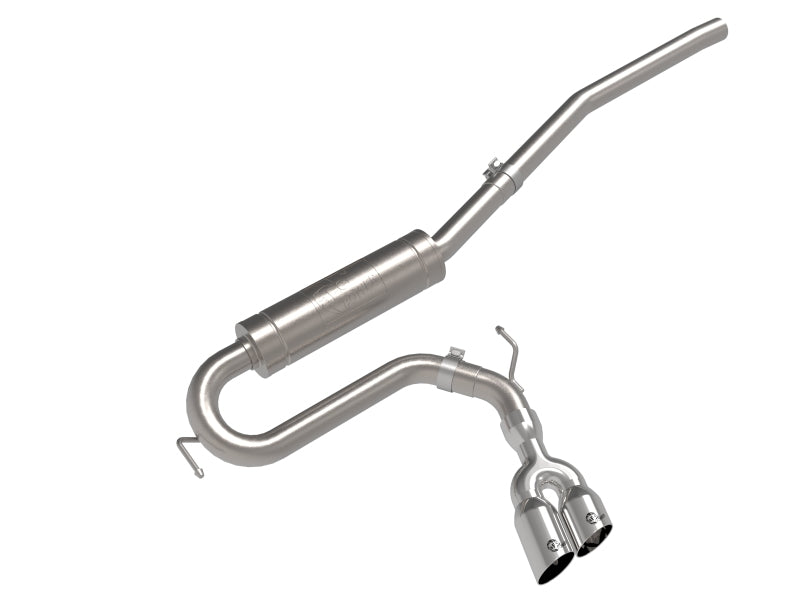 aFe 22-23 Ford Maverick EcoBoost L4 2.0L(t) Rebel Series 2-1/2in 304 SS Cat-Back w/ Polished Tip - 49-33144-P