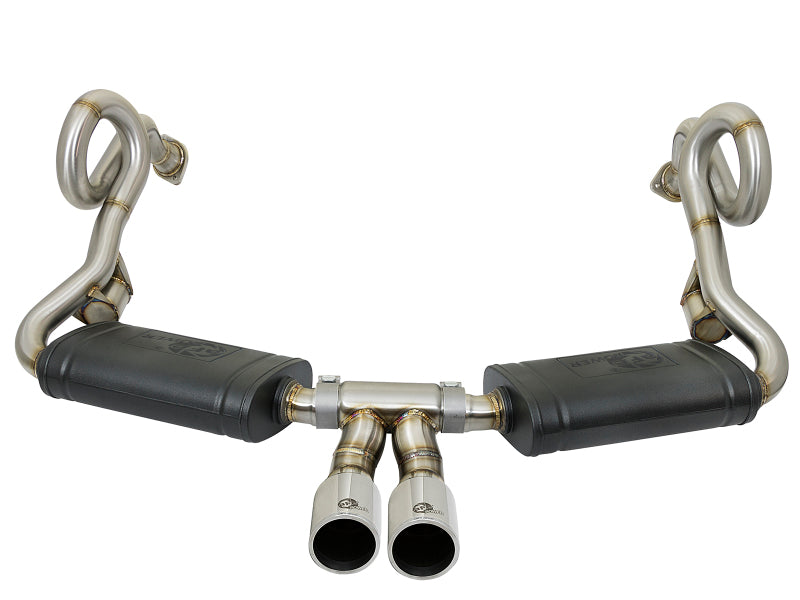 aFe MACHForce-Xp 2in 304 SS Cat-Back Exhaust w/Polished Tips 13-16 Porsche Boxster/Cayman 2.7L/3.4L - 49-36415-P