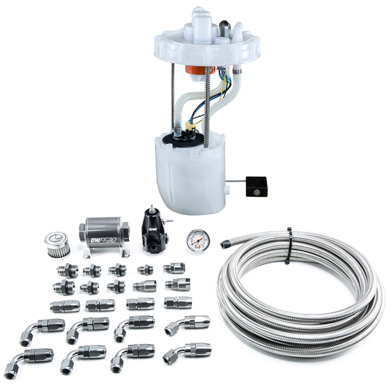 DeatschWerks 12-15 Honda Civic Si/13-15 Acura ILX DW400 Pump Module & Return Kit w/CPE Fuel Lines - 9-401-607-7042