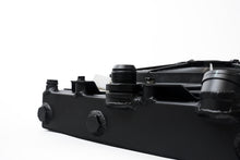 Load image into Gallery viewer, CSF Universal Half Radiator w/-16AN &amp; Slip-On Fittings/12in SPAL Fan &amp; Shroud - Black Finish - 2858XB