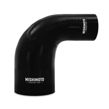 Load image into Gallery viewer, Mishimoto Silicone Reducer Coupler 90 Degree 2.5in to 4in - Black