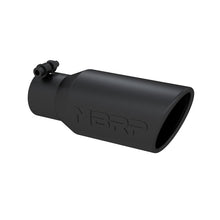 Load image into Gallery viewer, MBRP Universal Angled Rolled End Tip 4in OD / 2-3/4in Inlet / 10in Length - Black - T5157BLK