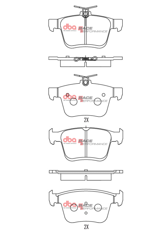 DBA 2018 Audi Q2 Front RP Performance Brake Pads - DB2384RP