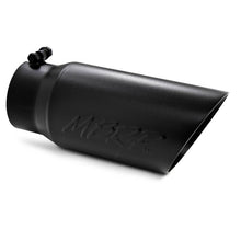 Load image into Gallery viewer, MBRP Universal Tip 5 O.D. Dual Wall Angled 4 inlet 12 length - Black Finish - T5053BLK