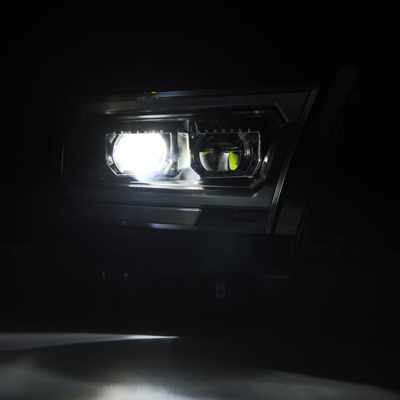 AlphaRex 19-22 Dodge Ram 1500 LUXX LED Proj Headlights Black w/Seq Activation Light/Seq Signal/DRL - 880576