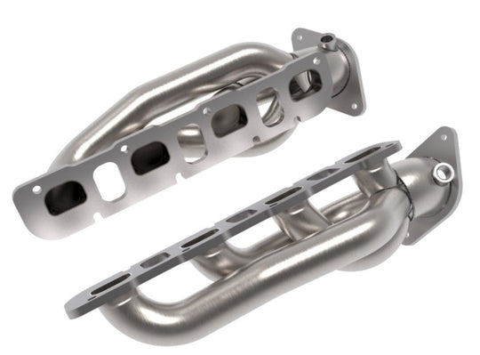 aFe Power Twisted Steel 304SS Shorty Header 2021 Ram 1500 TRX V8-6.2L (uncoated) - 48-32030