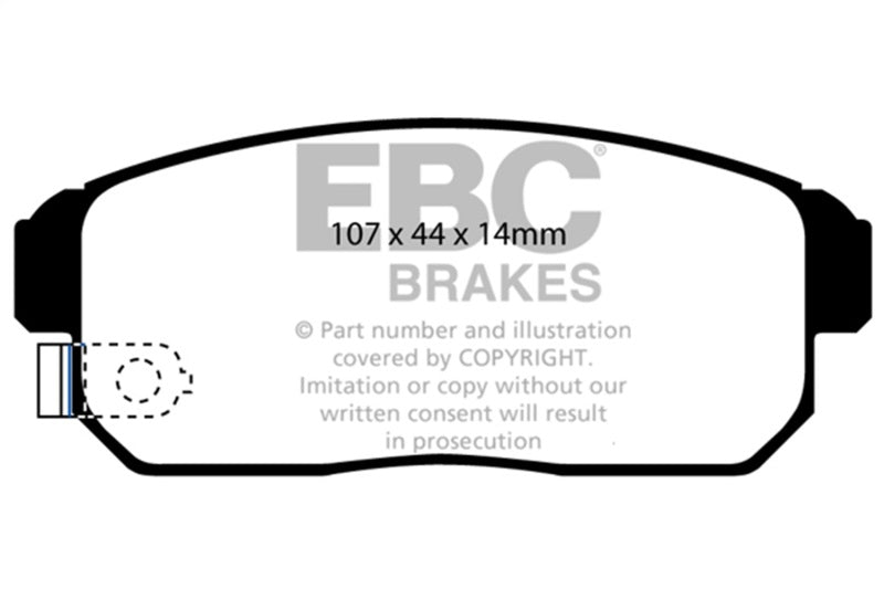 EBC 02-03 Infiniti G20 2.0 Greenstuff Rear Brake Pads - DP21691