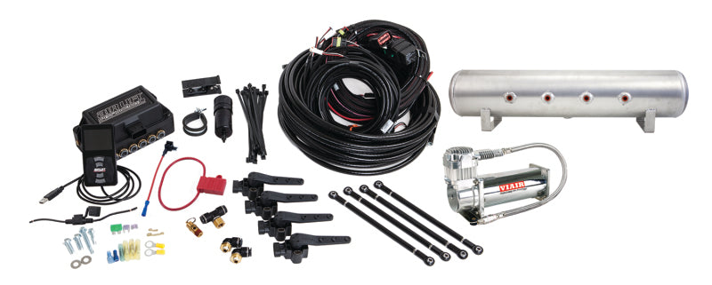 Air Lift Performance 3H (1/4 Air Line 4 Gal 7-Port Raw Aluminum Tank VIAIR 444C Comp) - 27694
