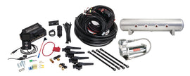 Air Lift Performance 3H (1/4 Air Line 4 Gal 7-Port Raw Aluminum Tank VIAIR 444C Comp)