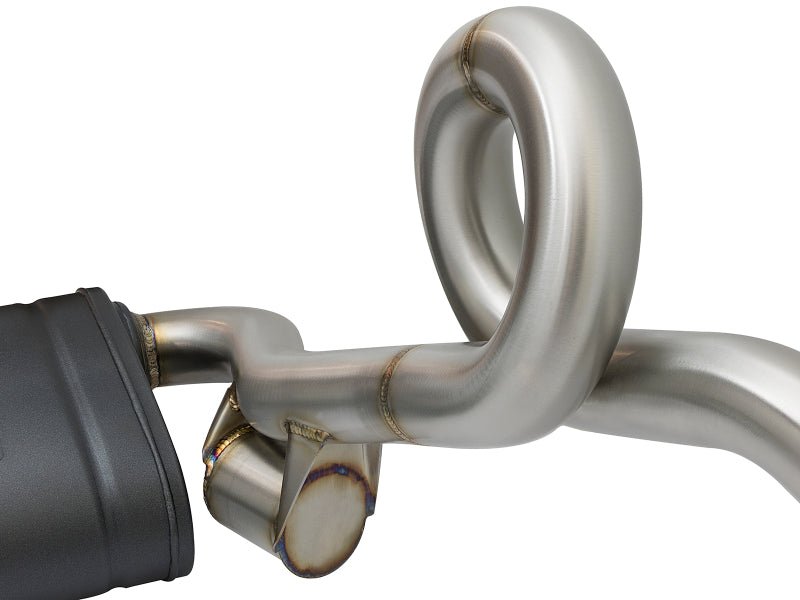 aFe MACHForce-Xp 2in 304 SS Cat-Back Exhaust w/Carbon Fiber Tips 13-16 Porsche Boxster 2.7L/3.4L - 49-36415-C
