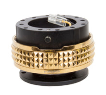 Load image into Gallery viewer, NRG Quick Release Kit - Pyramid Edition - Black Body / Chrome Gold Pyramid Ring - SRK-210BK/CG