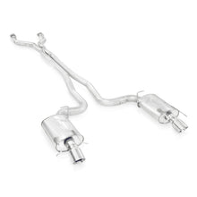 Load image into Gallery viewer, Stainless Works 2009-15 Cadillac CTS-V Wagon 3in Catback System X-Pipe Chambered Mufflers 4in Tips - CTSV9WGCBC