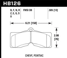 Load image into Gallery viewer, Hawk 1978-1982 Chevy Corvette DTC-70 Rear Race Brake Pads - HB126U.505