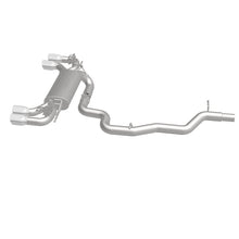 Load image into Gallery viewer, MagnaFlow Sys C/B 2015-2017 Volkswagen Golf R 3in Polished SS Quad Tip Split Rear Exit - 19165