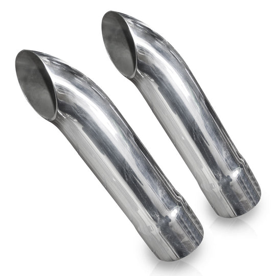Stainless Works Short Turn Down Tips- 2 1/4in ID Inlet 2 1/4in Body - 7080225