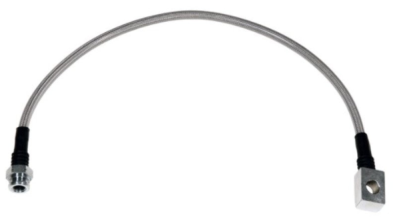 Wilwood 20in OAL Flexline -3 Hose to M10 by 1.00 to 12 Deg. Banjo Bubble Flare - 220-8216