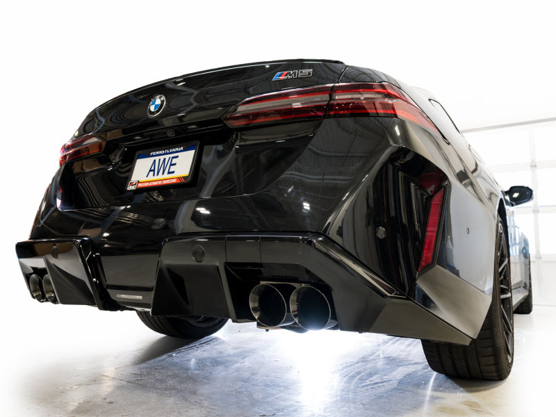 AWE Tuning BMW G90/G99 M5 Track Edition Cat-Back Exhaust - Diamond Black Tips - 3020-43790