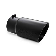 Load image into Gallery viewer, MBRP Universal Tip 6 O.D. Dual Wall Angled 5 inlet 12 length - Black Finish - T5074BLK