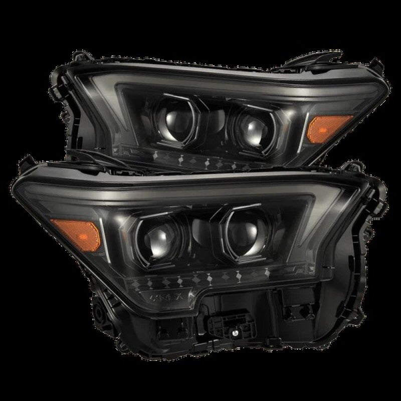 AlphaRex 23-24 Toyota Tacoma LUXX-Series LED Proj Headlights Alpha Blk w/Actv Light & Seq. Sig + DRL - 880334