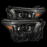 AlphaRex 23-24 Toyota Tacoma LUXX-Series LED Proj Headlights Alpha Blk w/Actv Light & Seq. Sig + DRL - 880334