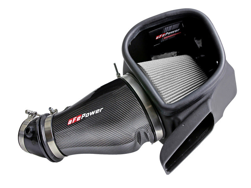 aFe Track Series Carbon Fiber Pro Dry S AIS - 2018 Jeep Grand Cherokee Trackhawk (WK2) V8-6.2L(SC) - 57-10002D