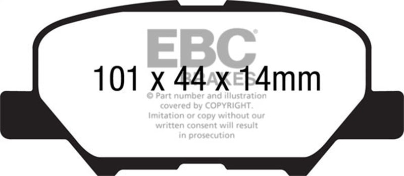 EBC 14-19 Mazda 3 2.0L/2.5L (BN/BM Mexico Build) Greenstuff Rear Brake Pads - DP22171