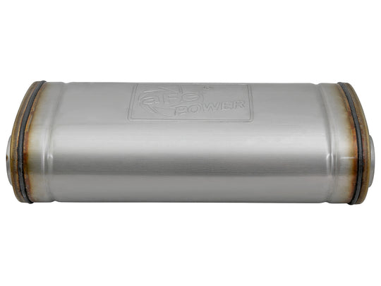 aFe MACH Force-Xp Muffler 2-1/2 IN ID Offset/Dual x 18 IN L x 8 IN W x 5 IN H - Oval Body - 49M00033
