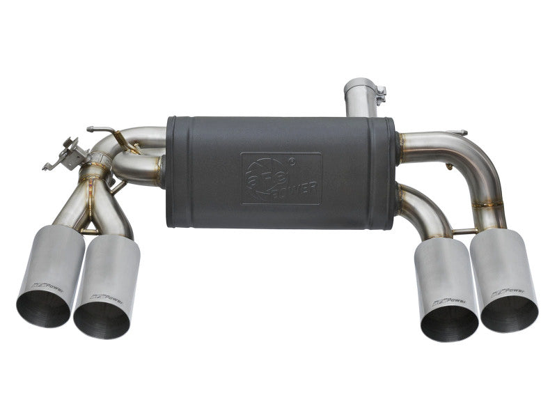 aFe MACHForce XP 3in - 2 1/2in Axle Back 304SS Exhaust w/ Polished Tips 16-17 BMW M2 (f87) - 49-36333-P