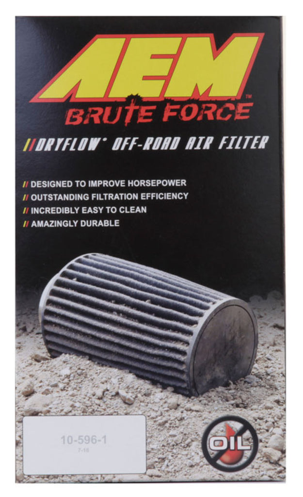 AEM 3.5 in x 9 in Dryflow Conical Air Filter - 21-2049BF