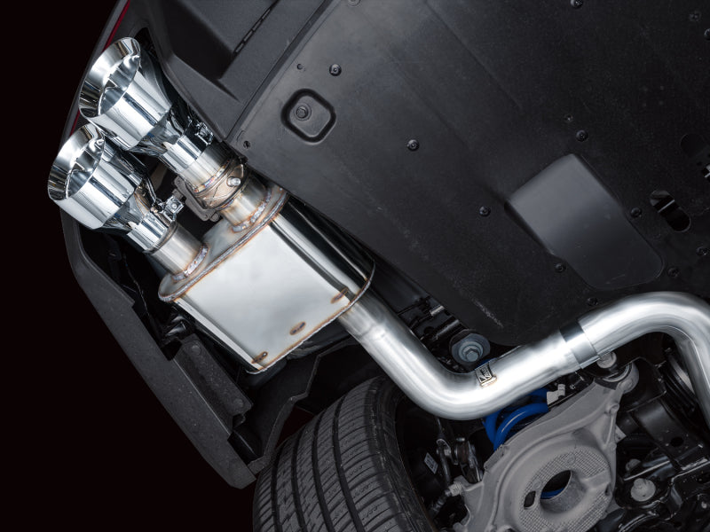 AWE 2024 Ford Mustang Dark Horse S650 RWD SwitchPath Cat-Back Exhaust w/ Quad Chrome Silver Tips - 3025-42375